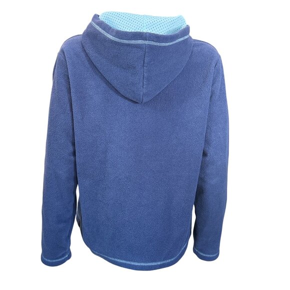 Disney Winnie The Pooh Womens Fleece Hoodie Pullover Blue Embroidered Large - Picture 2 of 5